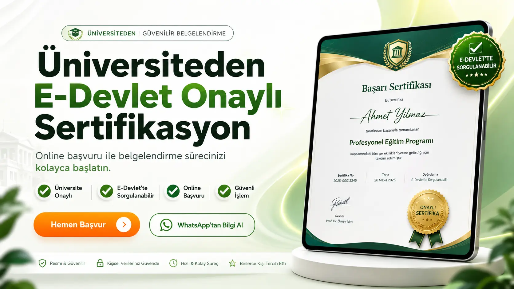 E-Devlet Onaylı Hijyen Sertifikası ile İş Güvenliğinizi Sağlayın